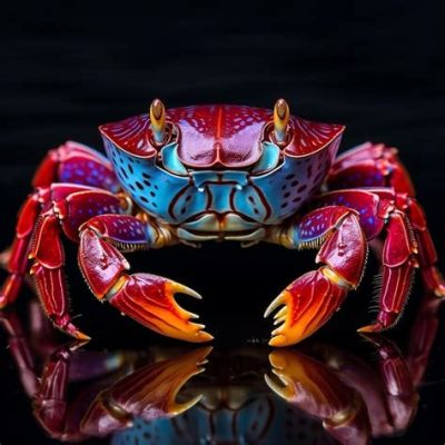 Tangerina-Crab: Uma Maravilha da Profundidade Oceânica com Carapaça Colorida que Adora Dançar!